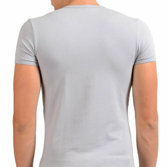 Versace Collection Gray Stretch Crewneck T-Shirt - Picture 3 of 6